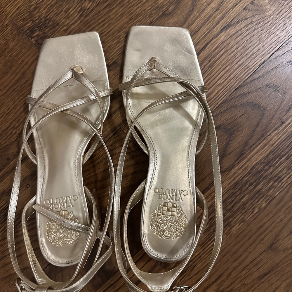 Vince Camuto Metallic Strappy Sandals